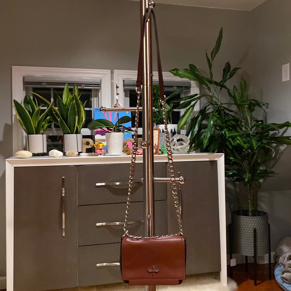 Pour la Victoire crossbody bag mini Burgandy and Black